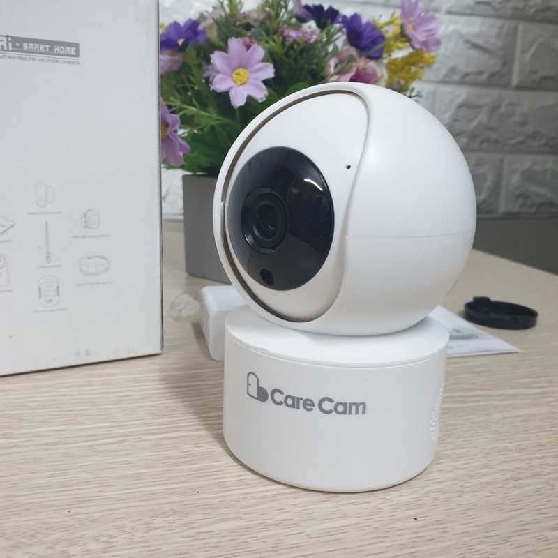 Camera wifi 360 độ Care Cam YH200 2.0 Mpx full HD1080 chuẩn nén H265+ đàm thoại 2 chiều, kết nối Smart Home