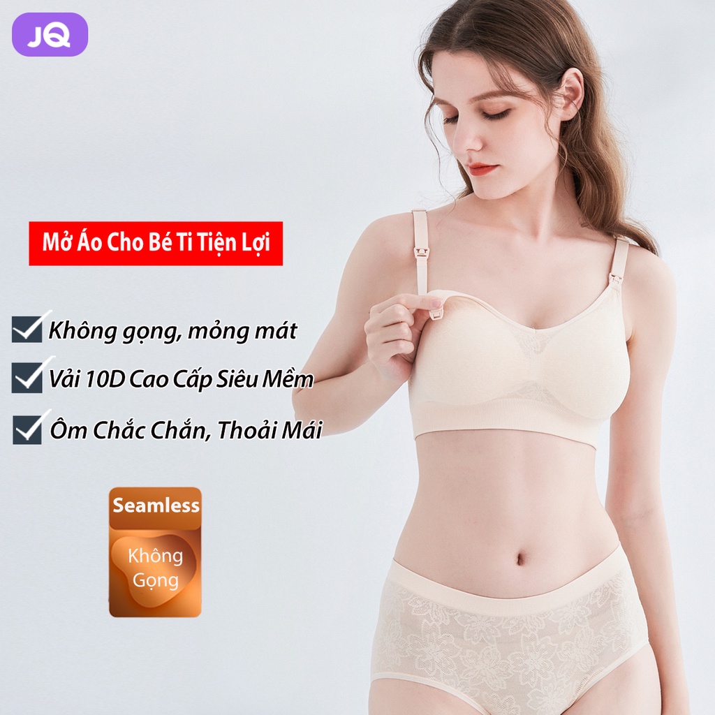 Áo lót cho con bú không gọng JOYNCLEON flower bra mềm mỏng mát - mã KB05