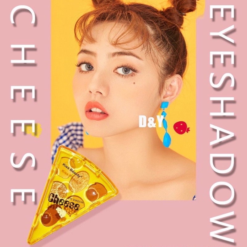 KISS Beauty Cheese Eye Shadow 6 màu Cheese, dễ tán, bám chặt, lâu trôi, Matte Pearly NO.87220-03