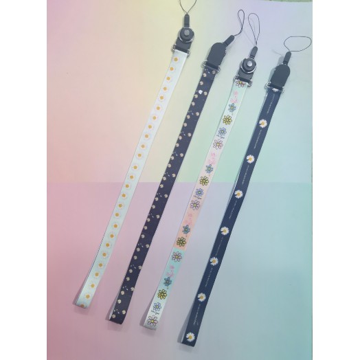 dây tag hoa cúc GD ST4I6 dây treo thẻ name tag strap loại dài 40cm cute hoạt hình dễ thương