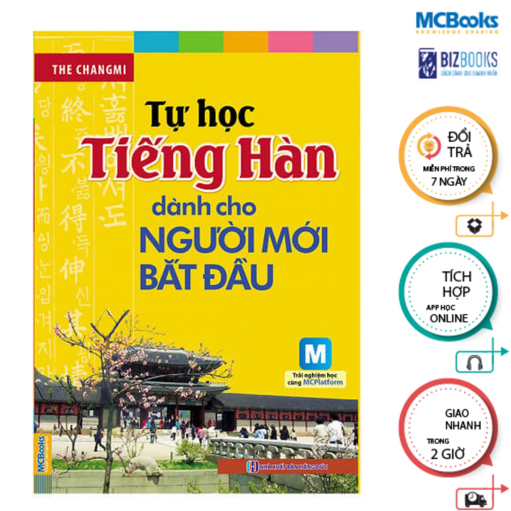 Sách - Combo Tự học tiếng Hàn dành cho người mới bắt đầu + 5000 từ vựng tiếng hàn thông dụng Mcbooks