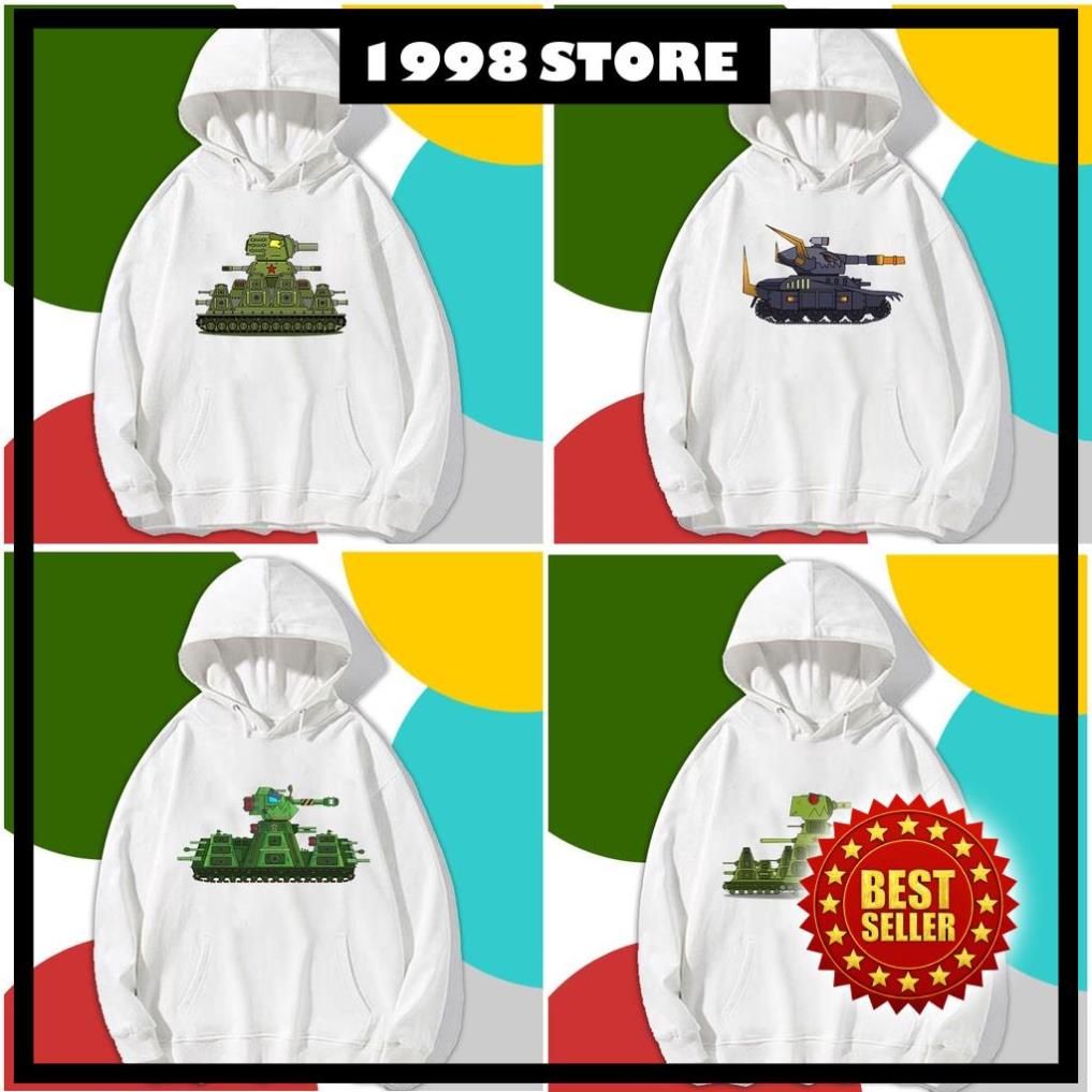 XẢ KHO 💖 BST Áo hoodie in hình hình xe tăng - in áo phim hoạt hình xe tăng đẹp