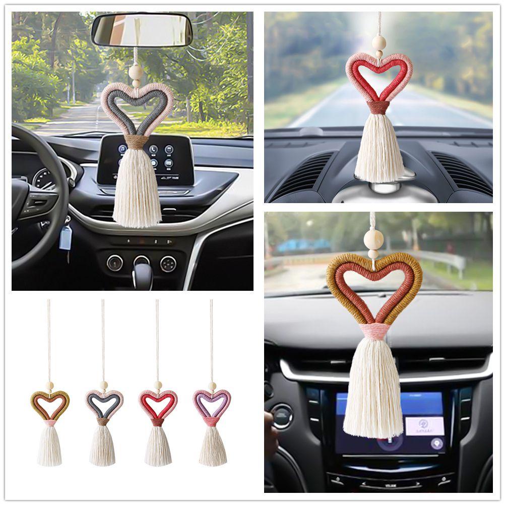 Dây Chuỗi Hạt Gỗ Hình Trái Tim Phong Cách Boho Dành Cho Trang Trí Tường