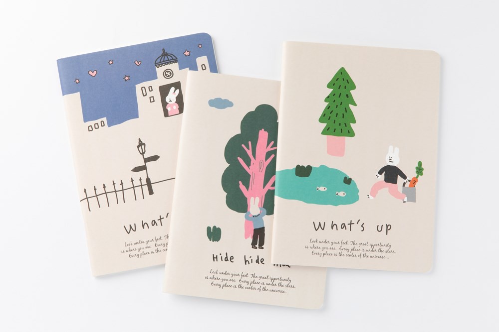 Sổ Ghi Chú ARTBOX Hàn Quốc Hình Chú Thỏ Trốn Tìm (M)