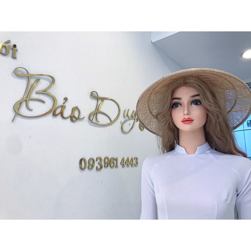 ÁO DÀI TRẮNG HỌC SINH CỔ VUỒN THẤP