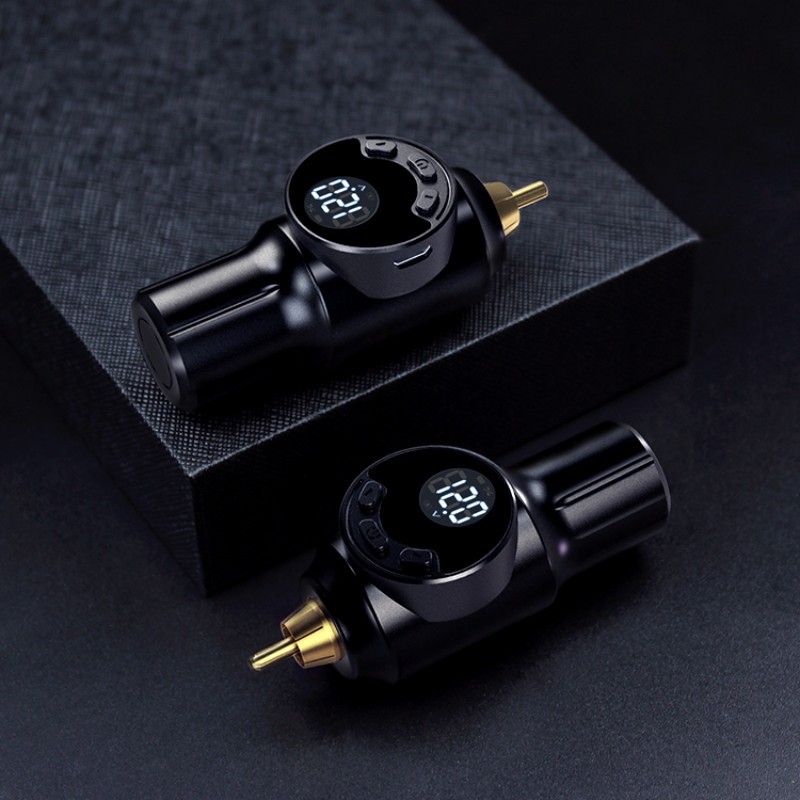 Hộp Pin Máy Xăm Rca Không Dây Có Màn Hình LED Hiển Thị Tiện Dụng