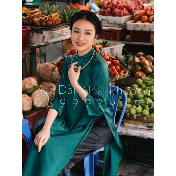 [FREESHIP] Áo Dài Dáng Xuông May Sẵn, Áo Dài Cách Tân Lụa cao cấp