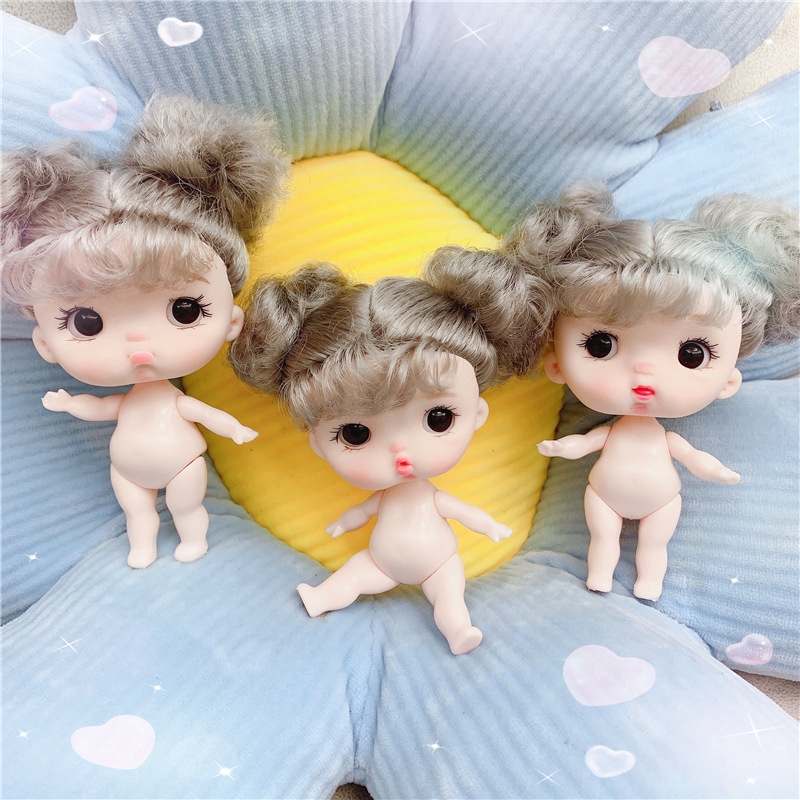 Búp Bê 10CM 5 Khớp Nối Có Thể Tháo Rời Dễ Thương Cho Bé Gái