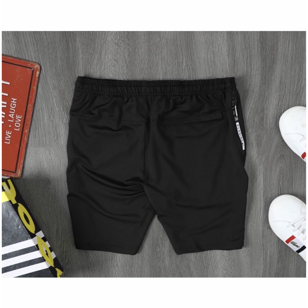Quần Ngắn Nam Thun ống rộng short thể thao logo phát sáng vải cao cấp co giãn 4 chiều shopthethaokute