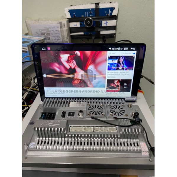 Màn hình Android Carfu G200/G200S Ram 3gb/4gb/32gb/64gb Liền cam 360 chip 8x 7862 cắm sim 5G siêu khủng ver 2022