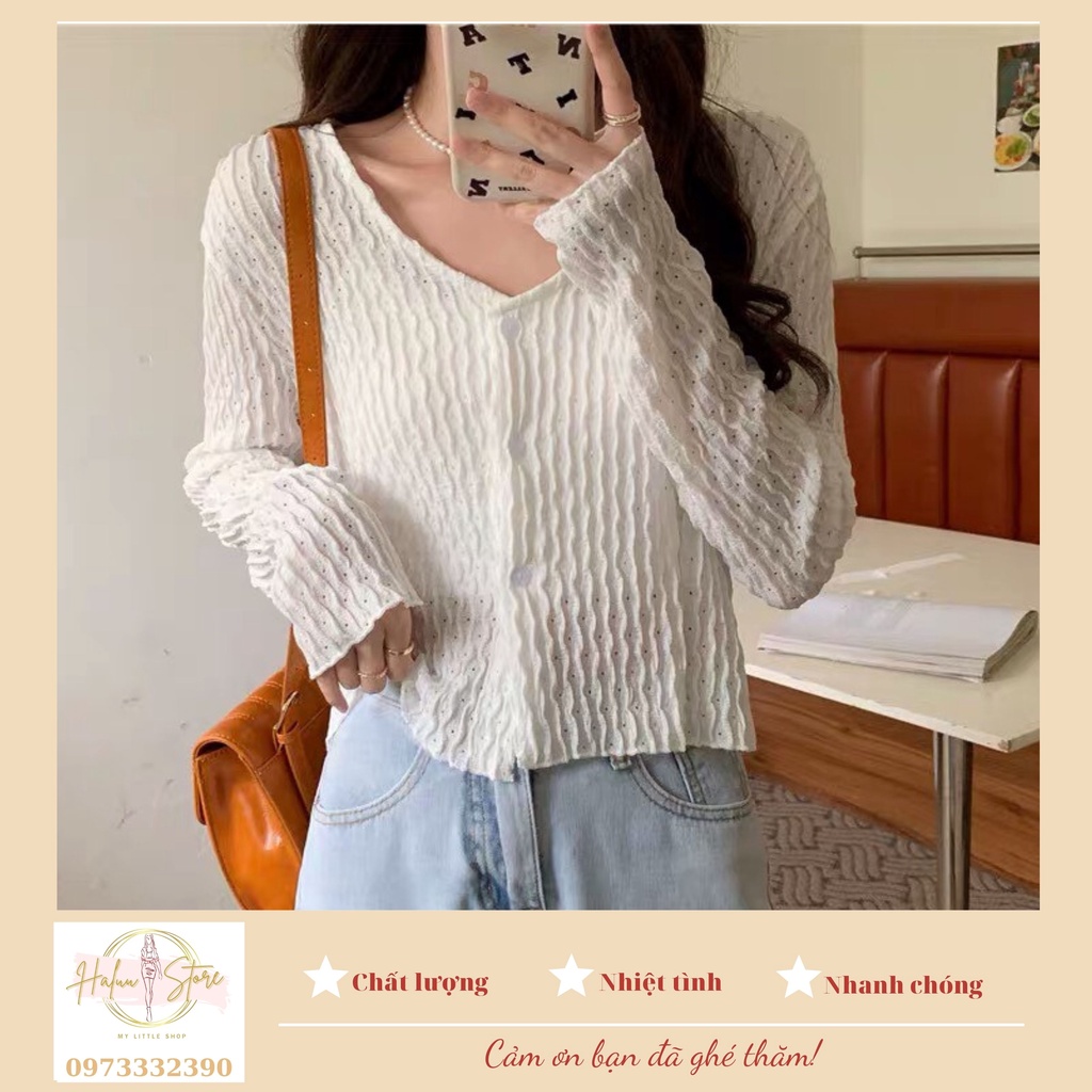 Áo Cardigan Len Dệt Kim Mỏng Ht01 Thích Hợp Cho Nữ