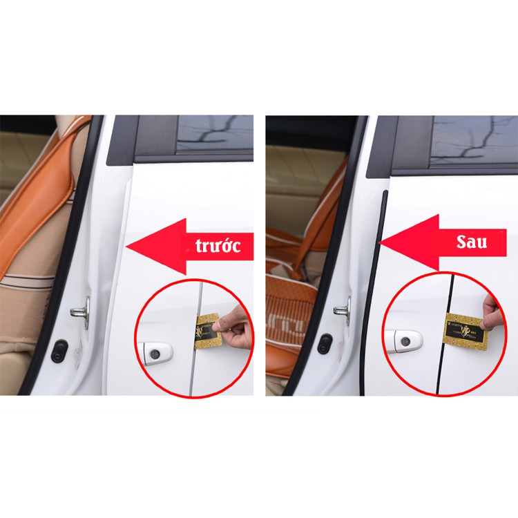 Combo trọn bộ gioăng cao su chống ồn, cách âm, chống bụi cho xe hơi