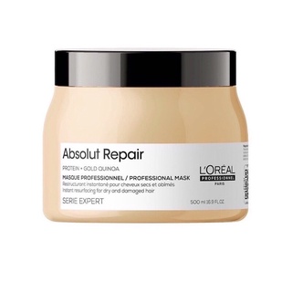 Dầu hấp phục hồi tóc hư tổn loreal professtional absolut repair lipidium-500ml