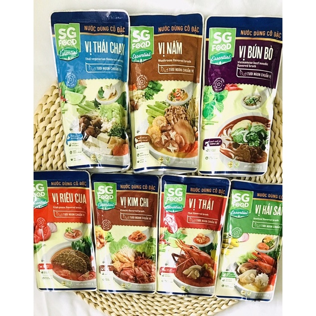 Lẩu Thái SG Food, Gia Vị Lẩu, Lẩu Nấm, Lẩu Chay, Nước Lẩu Thái, Lẩu Thái Chay 180g