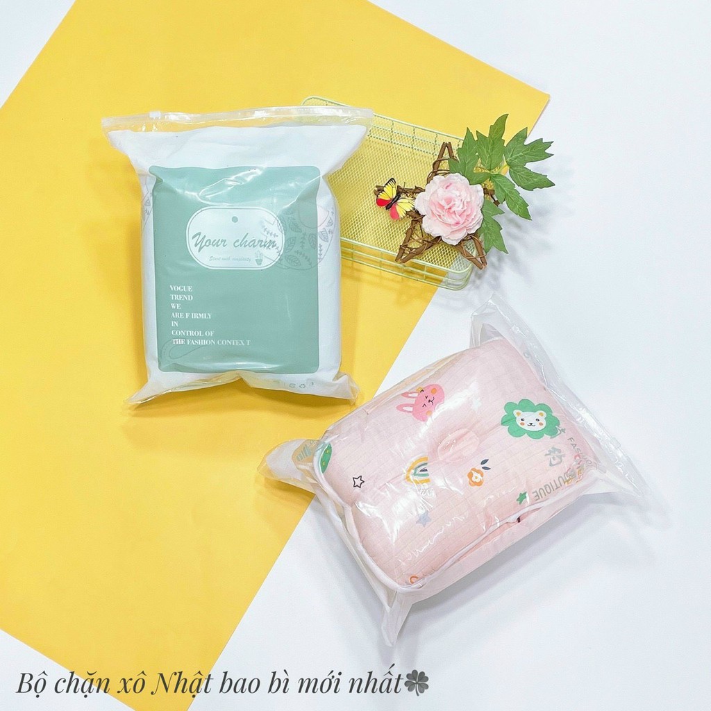 Bộ gối chặn sơ sinh - Gối chẹn xô chống giật mình cho bé.