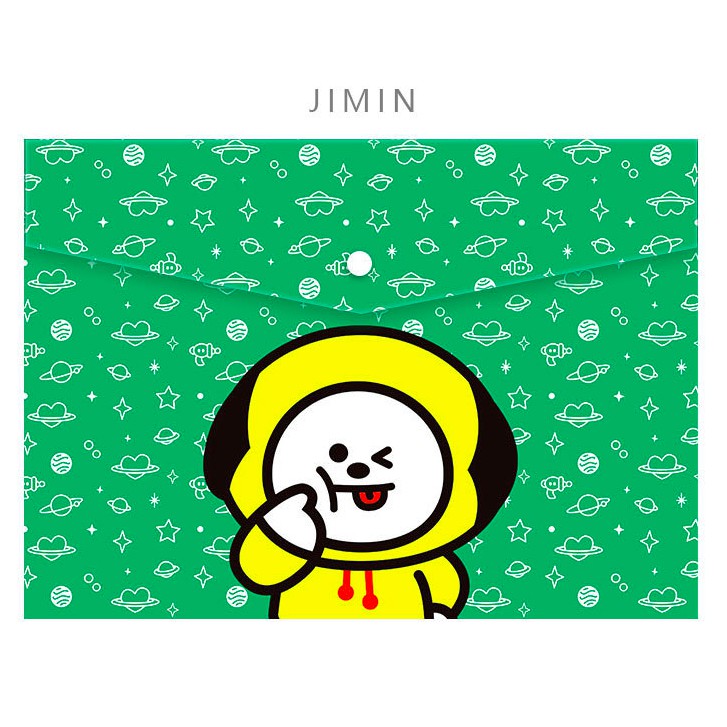 BÌA KẸP HỒ SƠ BT21 KOYA KOOKIE TATA RJ MANG CHIMMY SHOOKY