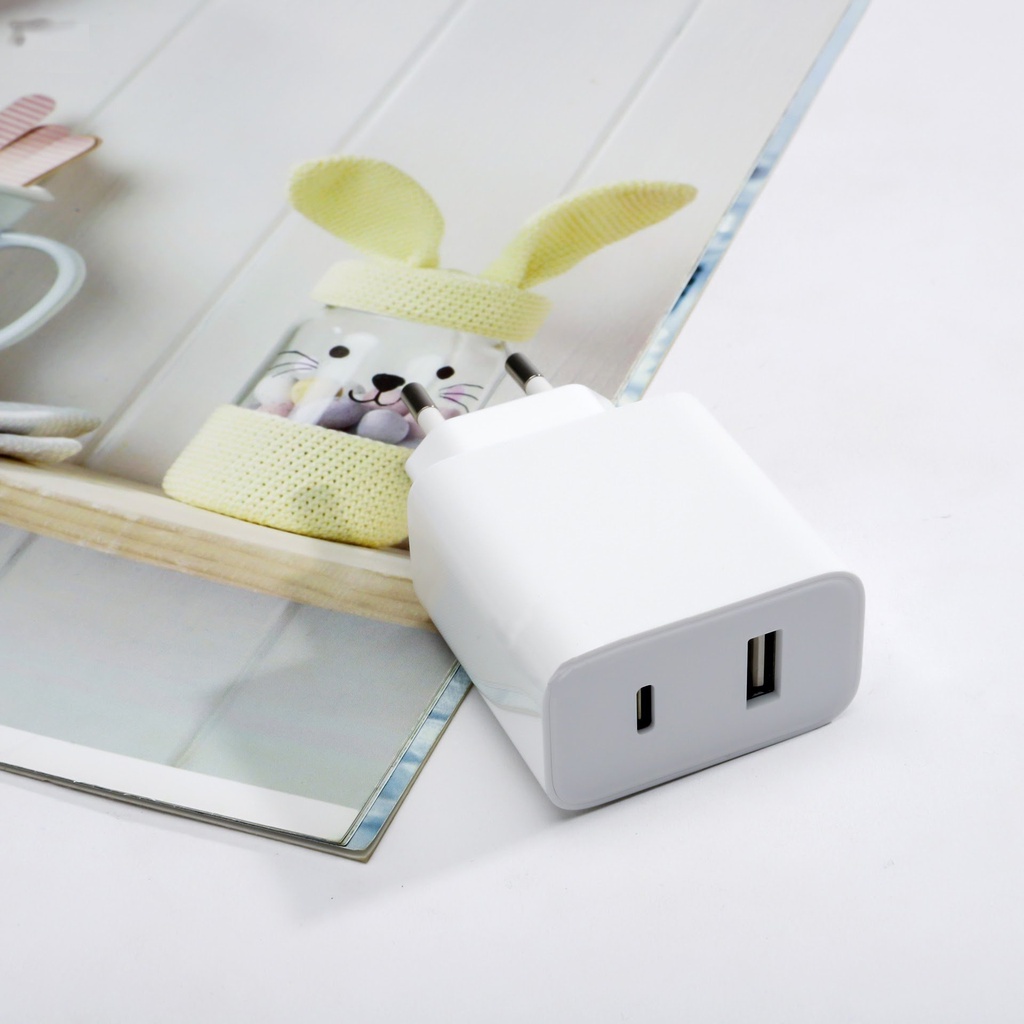 Củ sạc nhanh Xiaomi Mi 33W AD332EU Quốc Tế Wall Charger 2 cổng Type-A Type-C chính hãng  - Minh Tín Shop