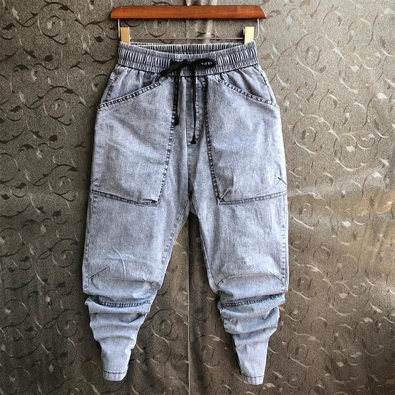 Quần jean dài có túi phối màu đơn giản sành điệu cho nam