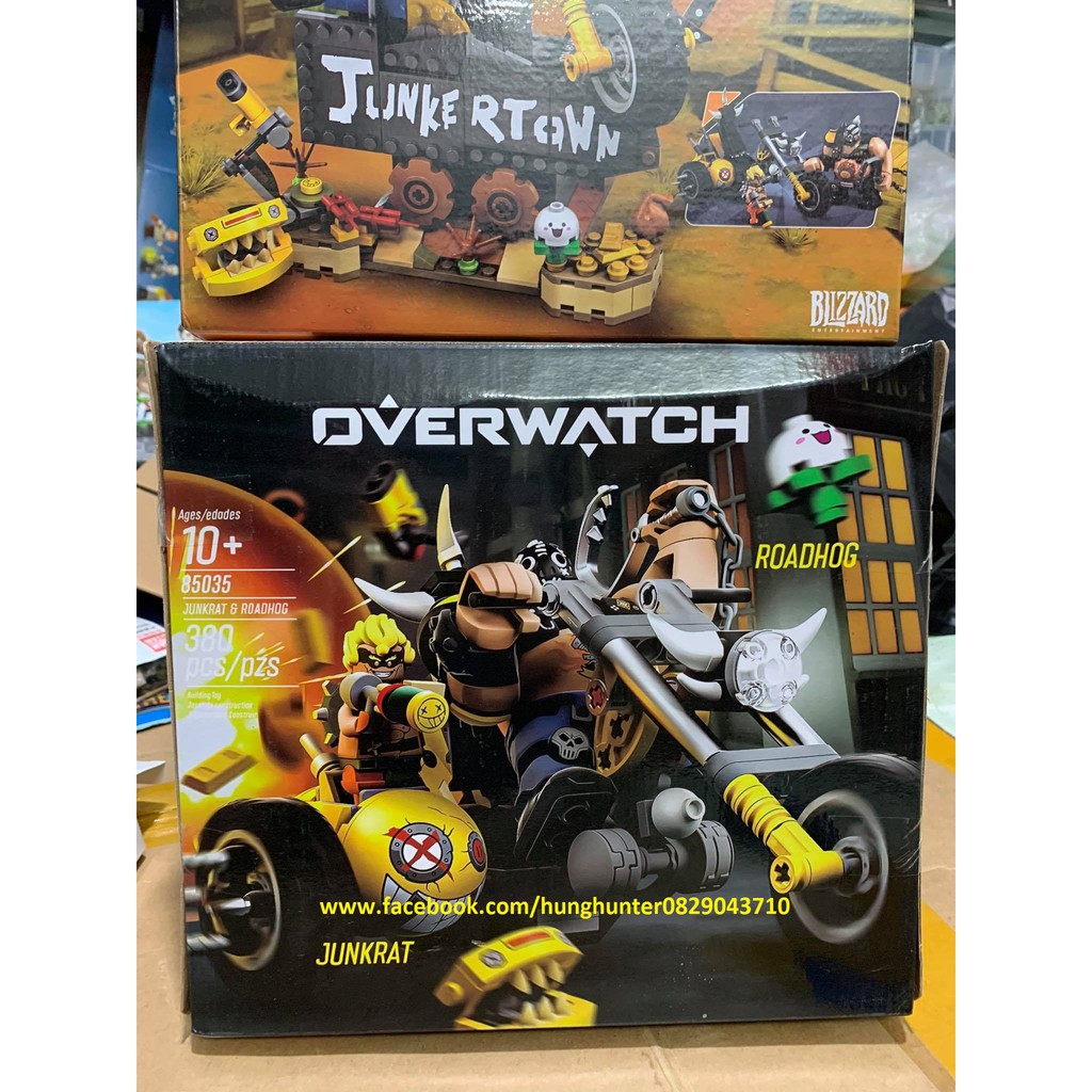 GM 85035 OverWatch Junkrat & Roadhog bộ đồ chơi lắp ráp 380 chi tiết