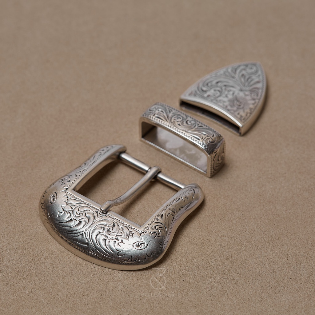 Mặt dây lưng Nam Nữ màu Bạc, mã MDL102, size 38mm, chất liệu hợp kim cao cấp mạ Bạc, mặt thắt lưng nam