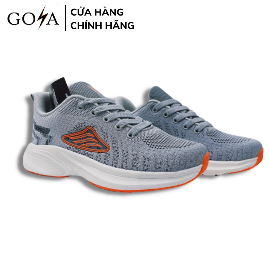 Giày Sneaker Nữ siêu nhẹ siêu êm chính hãng Goya Wanno - Phiên bản màu Xám Cam