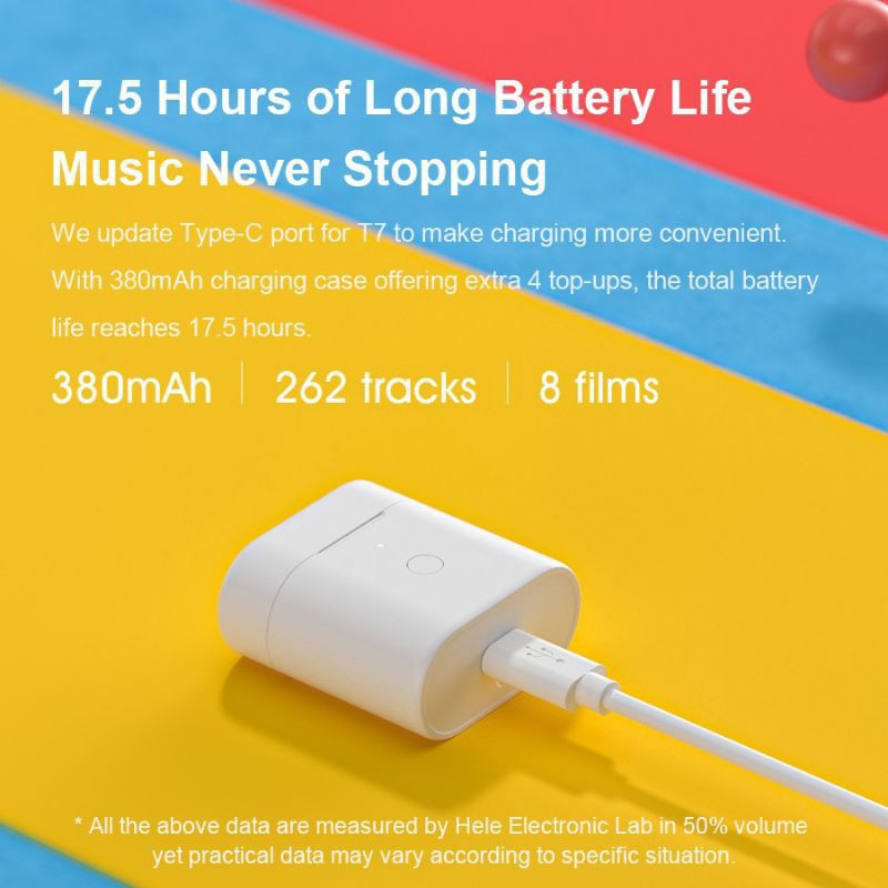 [Mã ELMS5 giảm 7% đơn 300k] Tai nghe nhét tai Xiaomi Qcy T7 kết nối bluetooth 5.0 cho âm thanh sống động chất lượng cao