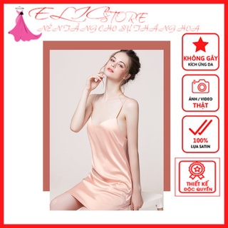 Đầm Ngủ Lụa Satin Thương Hiệu ELIC STORE - Hàng Cao Cấp