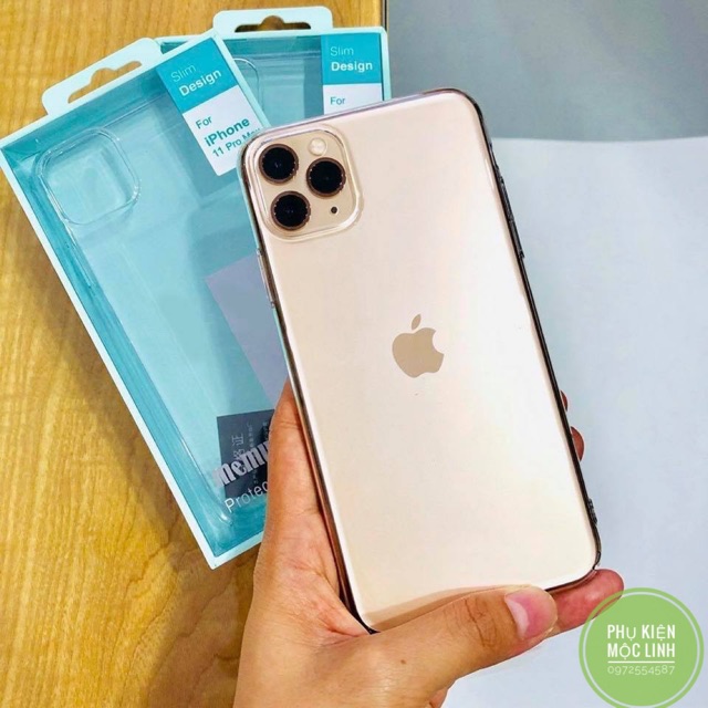 ⚡️IPHONE  12 Mini / 12 / 12 Pro / Max / 11 / PRO / MAX ⚡️ ỐP MEMUMI TRONG SUÔT KHOE LƯNG MÁY CHUẦN MÀU CHỐNG Ố MÀU