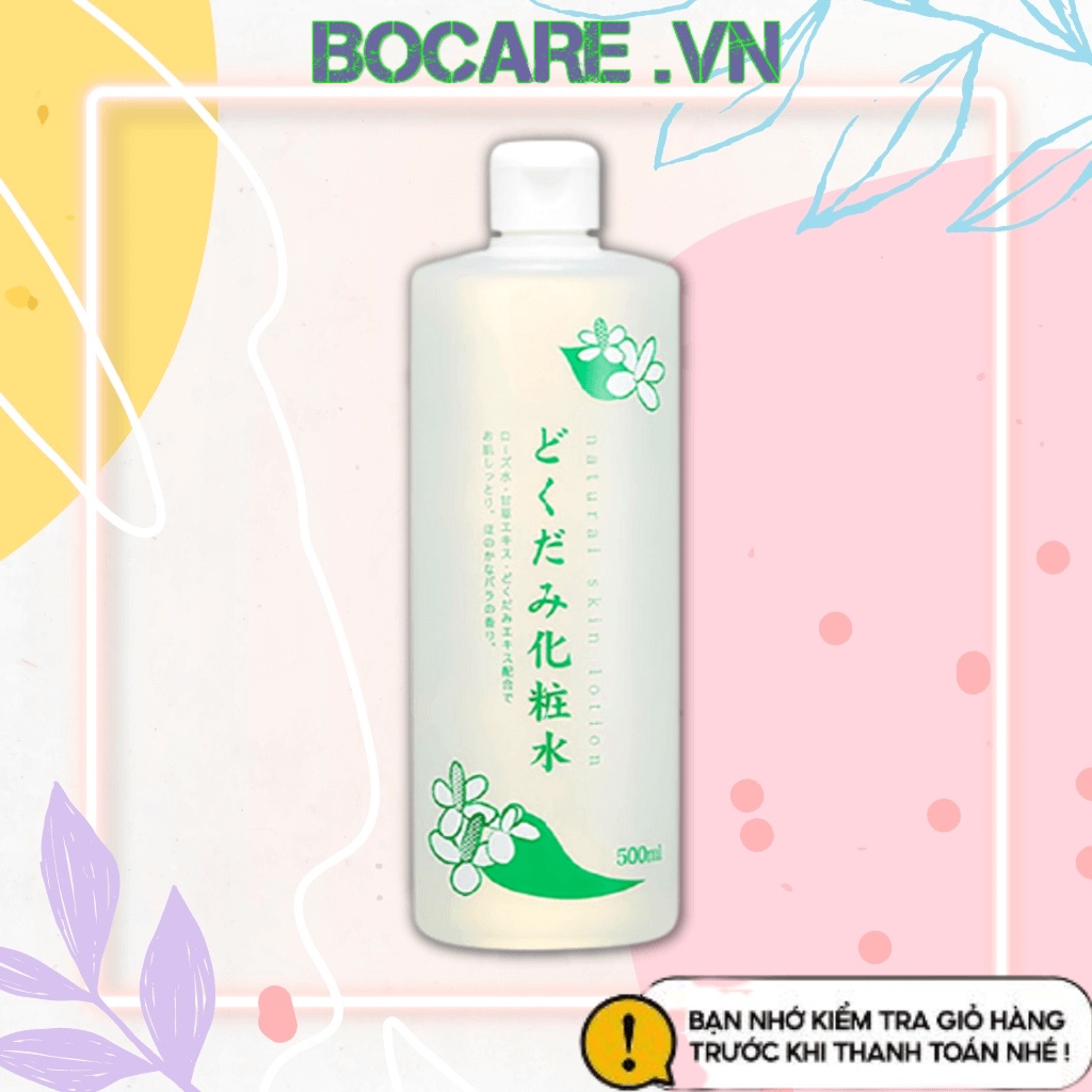 Nước hoa hồng lotion toner diếp cá Dokudami ngăn ngừa mun 500ml