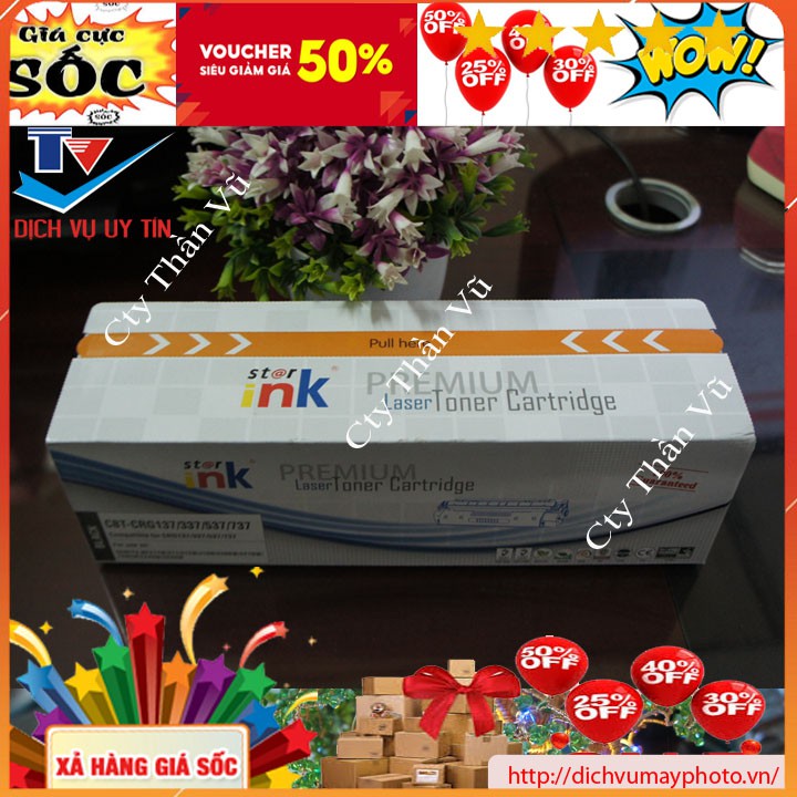 Hộp mực 337 / 83A thương hiệu Star-ink sắc nét có lỗ đổ mực chính và thải bao chất lượng