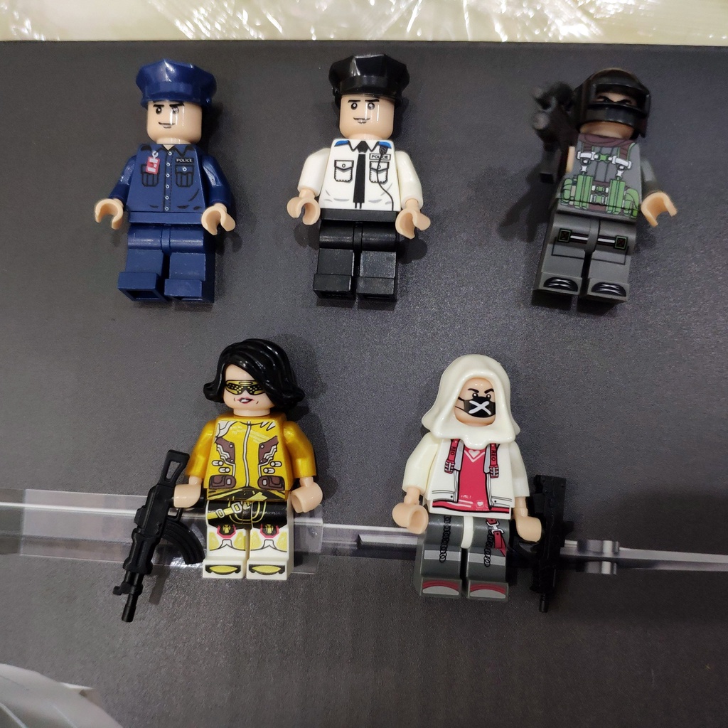 Đồ chơi lắp ráp mô hình nhân vật Lego Ninjago Cảnh sát Bộ đội Pubg Vỉ phụ kiện Cứu hoả