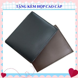 Ví Nam Tặng Kèm Hộp Đẹp Thời Trang | Bóp Da Nam Kiểu Ngang Có Ngăn Kéo Khóa | VT18 omega06.shop