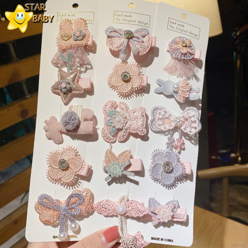 Set Kẹp Tóc Dễ Thương Cho Bé Gái