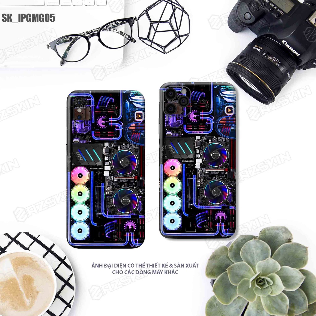 Miếng Dán Skin Hình Gaming Gear Cho IPhone 7/14 Pro Max |SK_IPGMG05| Chất Liệu Cao Cấp, Hình In sắc Nét, Cán Film 3M