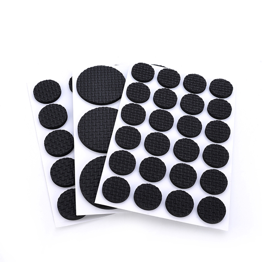 FOREVER 1/2/6/15/24PCS Table Soft Chair Fittings Self-adhesive Bumper Furniture Leg Pads