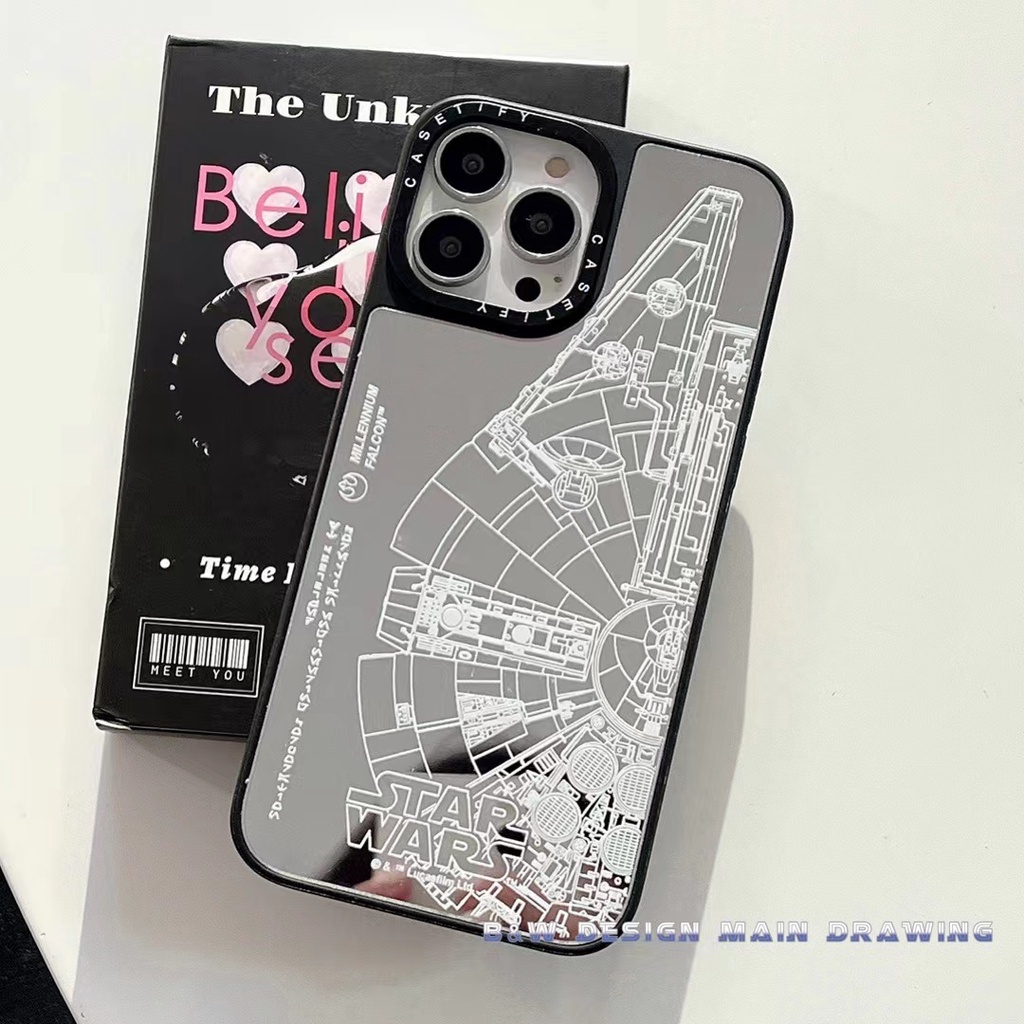 Ốp Điện Thoại Kính Cường Lực Acrylic Chống Sốc In Hình Star Wars Cho iPhone 13 12 11 Pro MAX IX XS MAX XR 6 6s 7 8 Plus