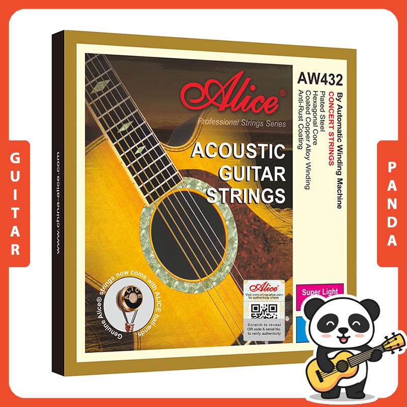 Dây Đàn Guitar Acoustic Alice AW432 | Guitar Panda