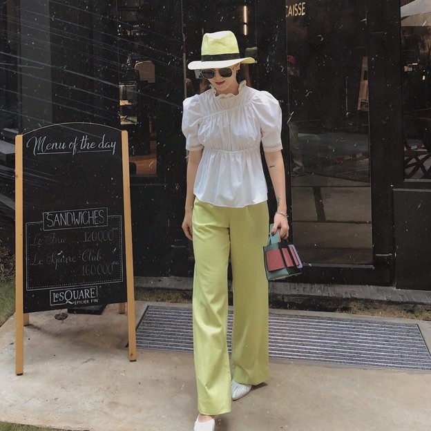 [Mã LT50 giảm 50k đơn 250k] Quần linen suông xanh bơ SY STORE