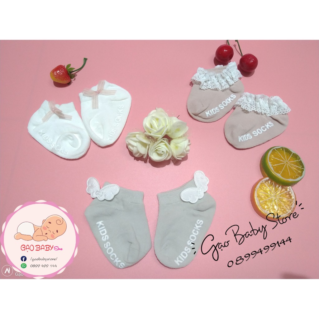 Set 3 đôi tất nơ cho bé - hàng cao cấp