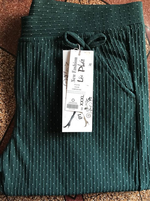 Quần cotton chấm bi 9 tấc