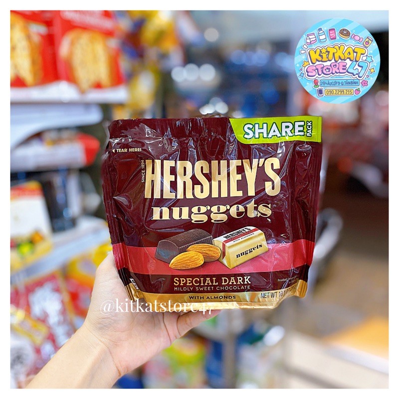 4 VỊ SOCOLA HERSHEY’S NUGGETS MỸ