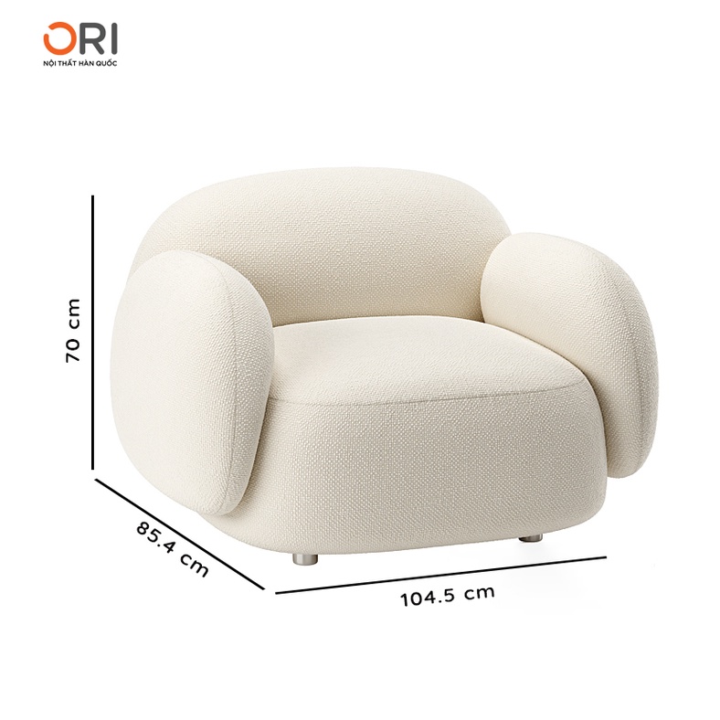 Sofa mini BUNNY thư giản Hàn Quốc cao cấp - Hàng độc quyền ORI NỘI THẤT HÀN QUỐC