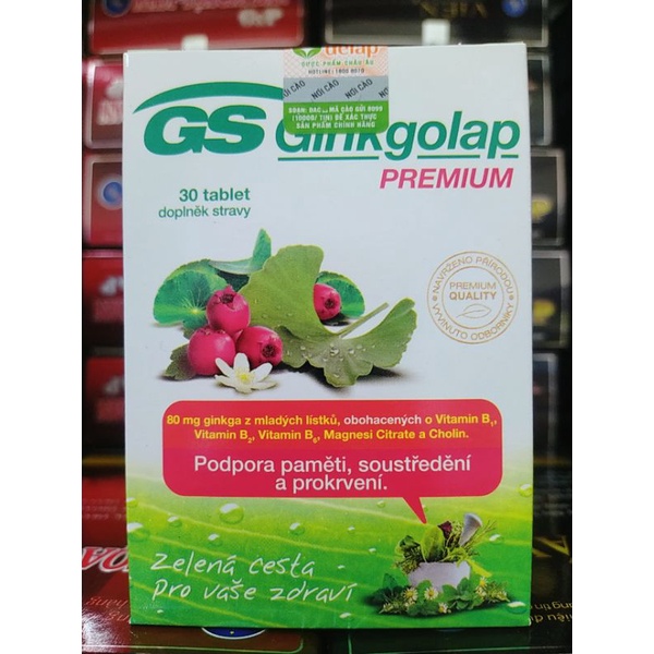 GS Ginkgolap premium giúp tăng cường tuần hoàn não