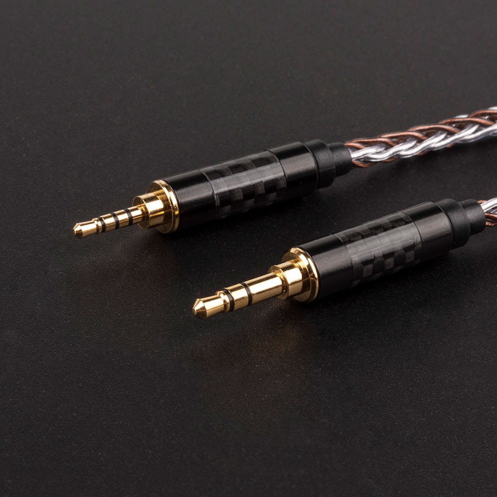 Yinyoo 8 Core High Purity Silver Plated MMCX/2Pin Earphone Upgrade Cable For Shure SE215 KZ ZS10 Pro ZSA AS16 ZSN Pro