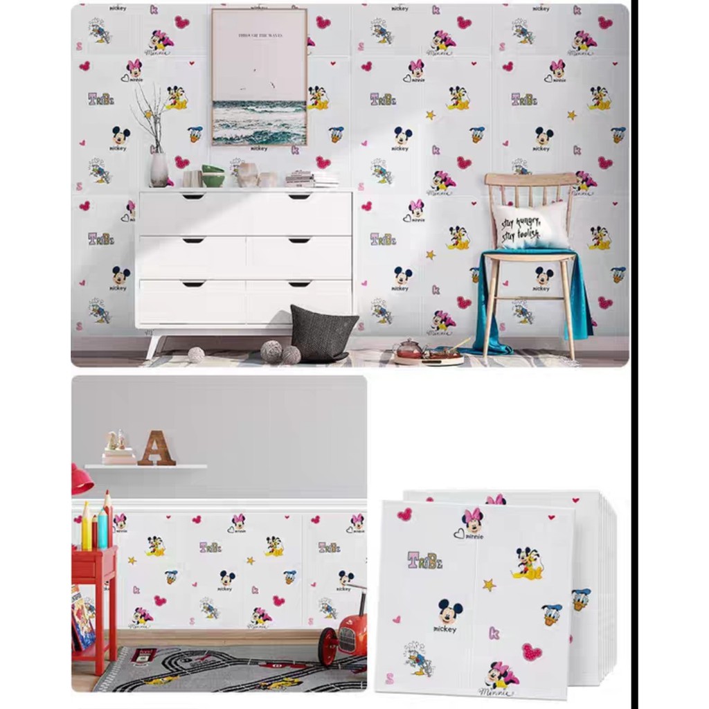 Xốp Dán Tường Mickey 2.5mm 70x70cm | BigBuy360 - bigbuy360.vn
