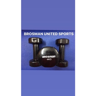TẠ TAY BROSMAN 4KG ĐEN ĐỎ CAO CẤP