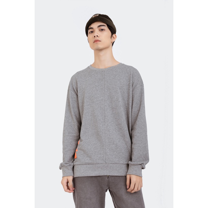 Áo Sweatshirt Nỉ Không Mũ Nam BOO Dáng Loose Phối Can Giữa In Graphic | BigBuy360 - bigbuy360.vn