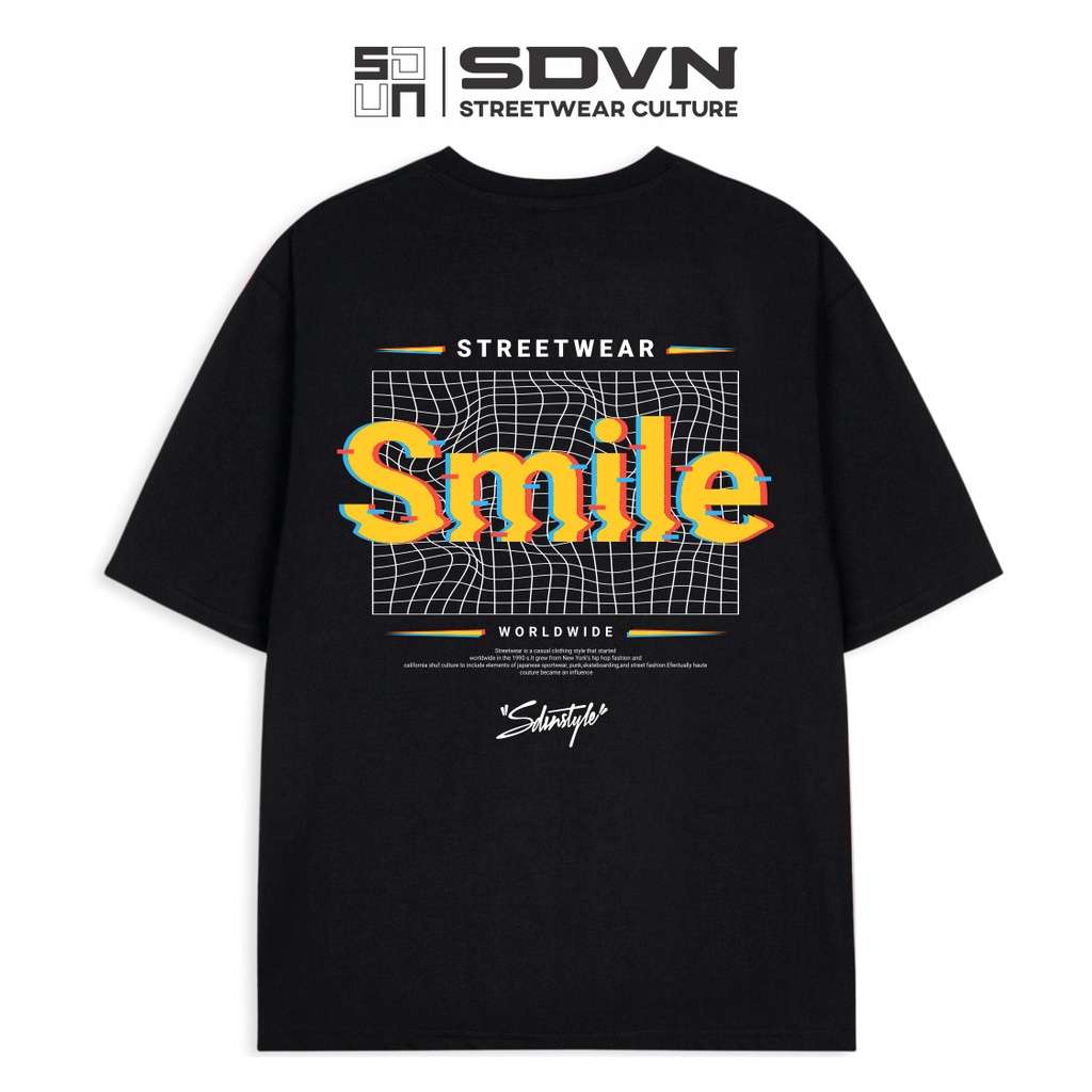 Áo Thun Unisex Nam Nữ SDVN SMILE