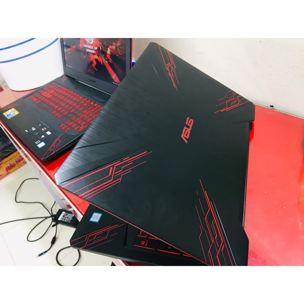 Máy tính chơi game Asus FX504GD I5-8300H Th8 Còn bảo hành hãng dài VGA GTX 1050 màn 15.6 Full HD- Có trả góp