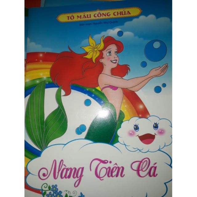 Vở tô màu công chúa nàng tiên cá